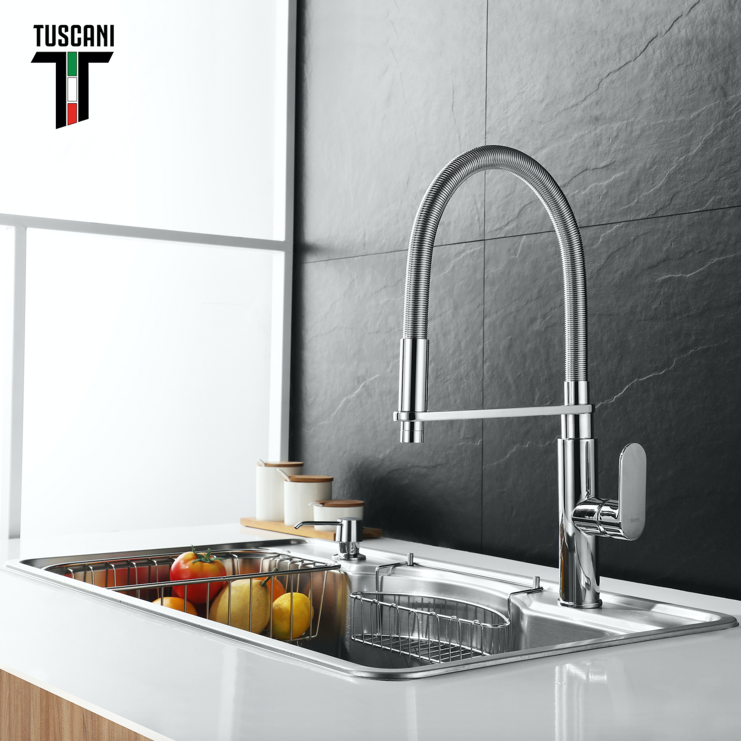 TK18PO - Kitania Series Pull Out Kitchen Cold Tap
