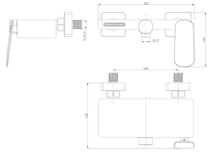 TR103 - Rivana Series - Bath & Shower Mixer