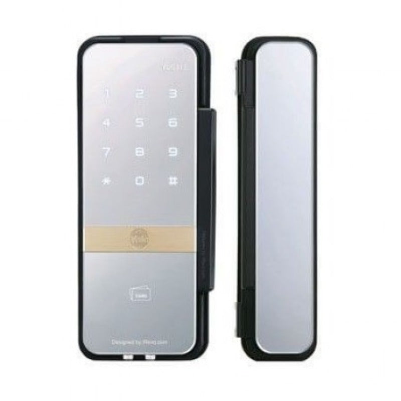 Yale YDG 313 Shine Digital Glass Door Lock, RFID, PIN Code, Mirror Finish