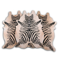 DEKOLAND - Zebra on Beige Cowhide