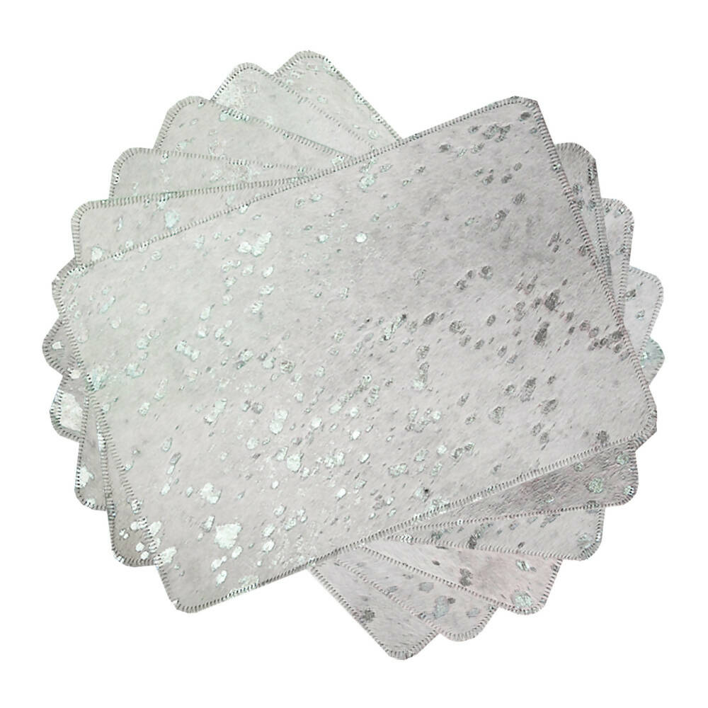 Placemat Silver on White