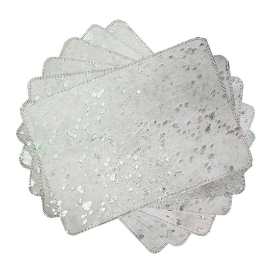 Placemat Silver on White