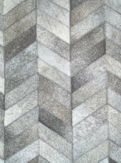 DEKOLAND - Chevron Rug Grey